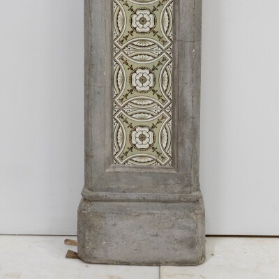 Rare Victorian Stone Fireplace Surround with Minton Tiles