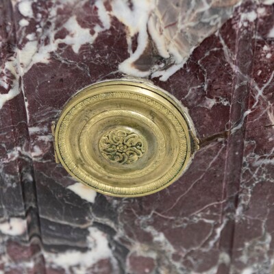 Antique 19th Century Brèche Marble Louis Style Fireplace Surround