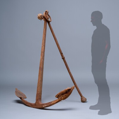Very Large 18th Century Iron Ships Anchor