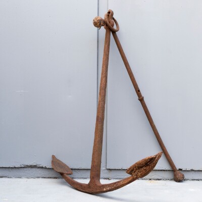 Very Large 18th Century Iron Ships Anchor