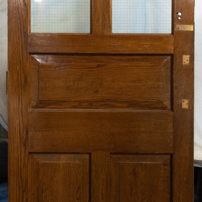 Glazed Oak Door Reclaimed from Mercers' Hall London