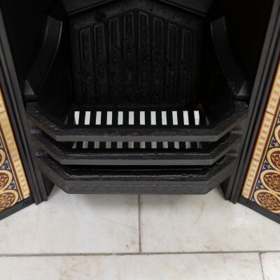Rare Victorian Arched Tiled Insert with Minton Tiles