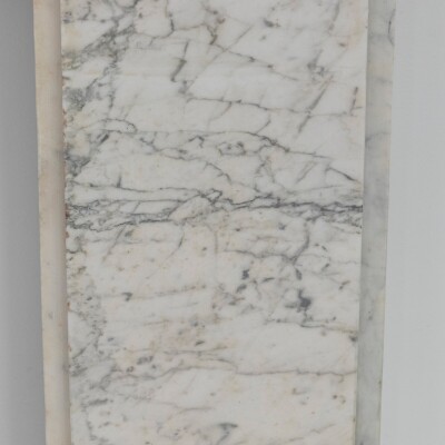 Large Antique Victorian Pencilvein Marble Corbel Fireplace Surround