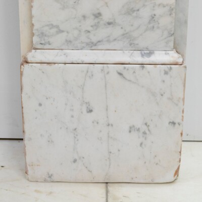 Large Antique Victorian Pencilvein Marble Corbel Fireplace Surround