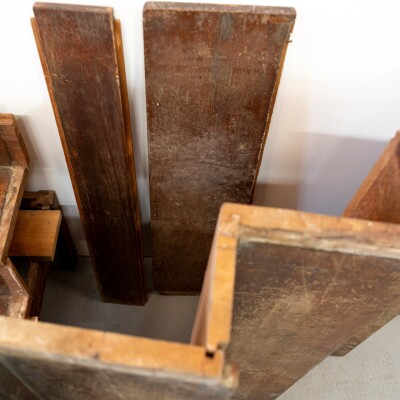 Reclaimed Mid-Century Staircase | 17 Teak Steps