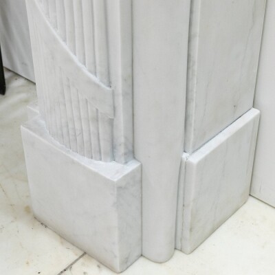 Reclaimed Regency Style White Marble Surround