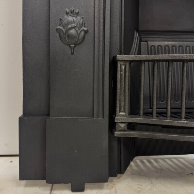 Antique Tiled Cast Iron Combination Fireplace