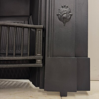 Antique Tiled Cast Iron Combination Fireplace