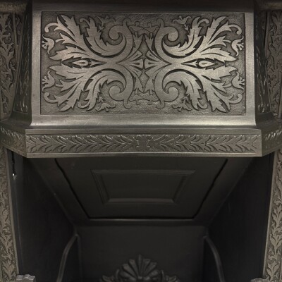 Antique Victorian Fireplace Insert With Josiah Wedgwood Tiles