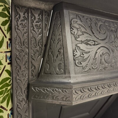 Antique Victorian Fireplace Insert With Josiah Wedgwood Tiles