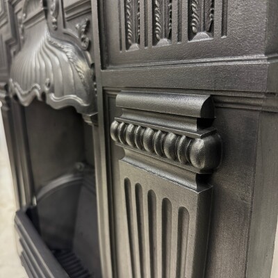 Antique Cast Iron Combination Fireplace