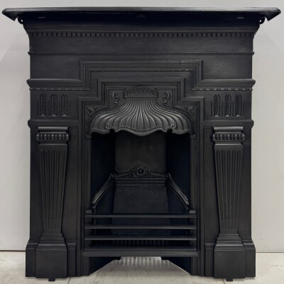 Antique Cast Iron Combination Fireplace