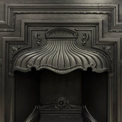 Antique Cast Iron Combination Fireplace