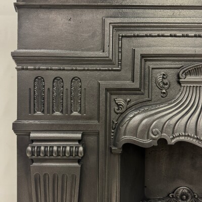 Antique Cast Iron Combination Fireplace