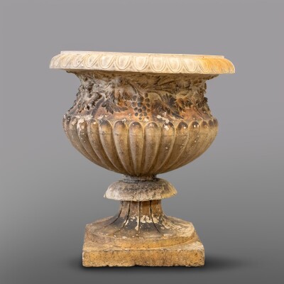Antique Cast Terracotta Stone Urn | G Jennings