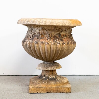 Antique Cast Terracotta Stone Urn | G Jennings
