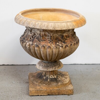 Antique Cast Terracotta Stone Urn | G Jennings
