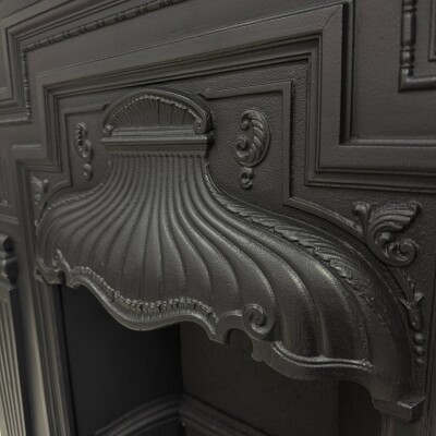 Antique Cast Iron Combination Fireplace