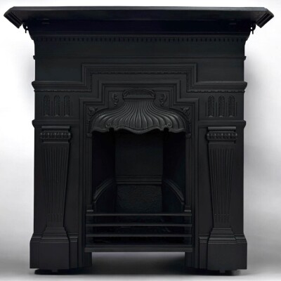 Antique Cast Iron Combination Fireplace