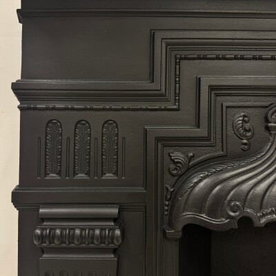 Antique Cast Iron Combination Fireplace