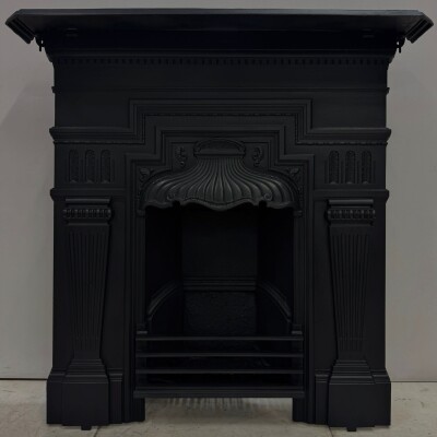 Antique Cast Iron Combination Fireplace
