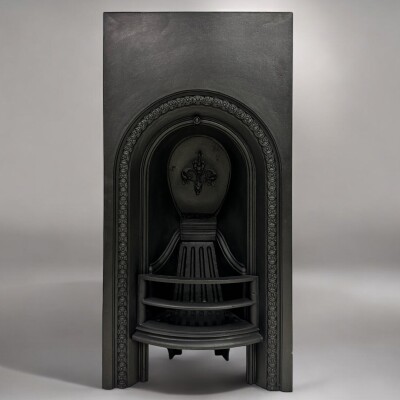 Antique Victorian Cast Iron Arched Insert