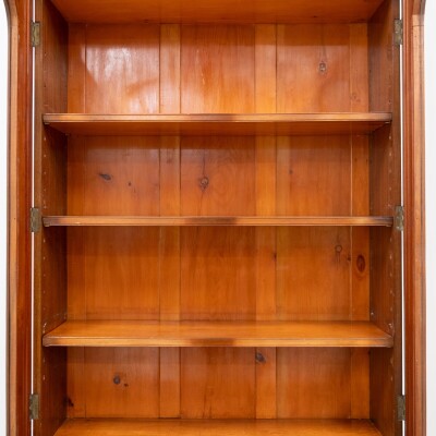 Antique Victorian Burr Walnut Dresser | Glazed Display Cabinet