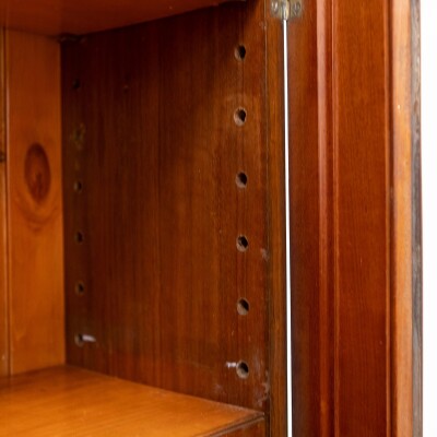 Antique Victorian Burr Walnut Dresser | Glazed Display Cabinet