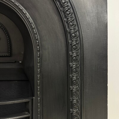 Antique Victorian Cast Iron Arched Insert