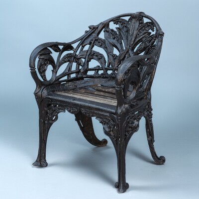 Reclaimed Coalbrookdale Style Lily Of the Valley Garden Chair