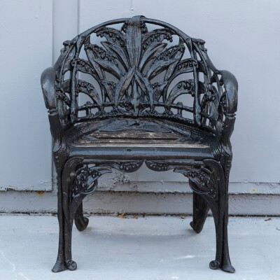 Reclaimed Coalbrookdale Style Lily Of the Valley Garden Chair