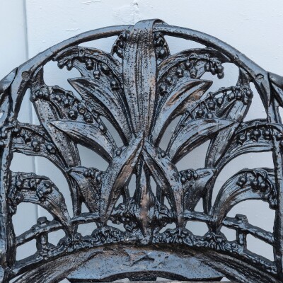 Reclaimed Coalbrookdale Style Lily Of the Valley Garden Chair