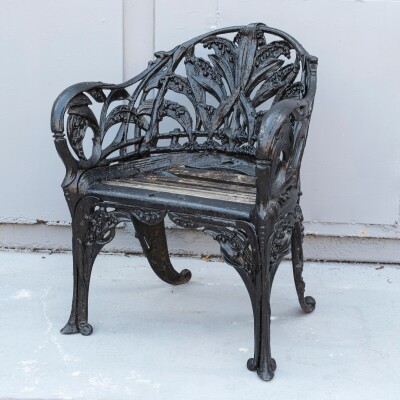 Reclaimed Coalbrookdale Style Lily Of the Valley Garden Chair