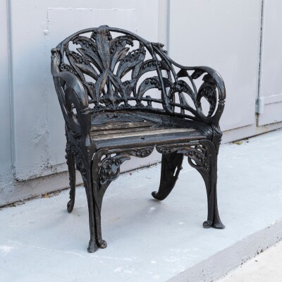 Reclaimed Coalbrookdale Style Lily Of the Valley Garden Chair