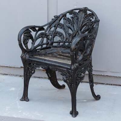 Reclaimed Coalbrookdale Style Lily Of the Valley Garden Chair