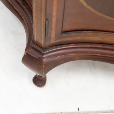 Antique Edwardian Inlaid Mahogany Display Cabinet