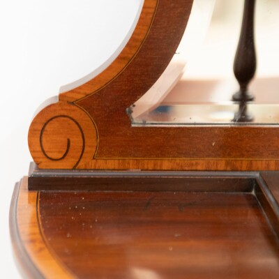 Antique Edwardian Inlaid Mahogany Display Cabinet