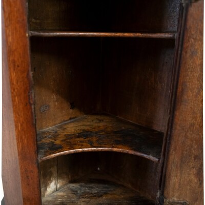 Antique Early 19th Century Oak Corner Cupboard