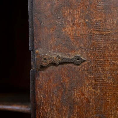Antique Early 19th Century Oak Corner Cupboard