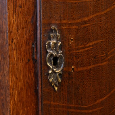 Antique Early 19th Century Oak Corner Cupboard