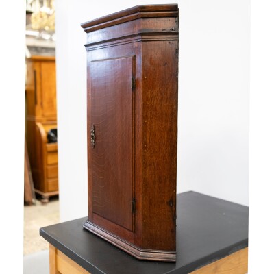 Antique Early 19th Century Oak Corner Cupboard