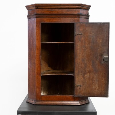 Antique Early 19th Century Oak Corner Cupboard