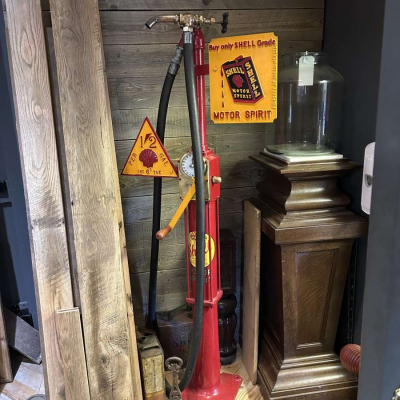 Personal collection of Petrol and oil pumps and related advertising signs…….