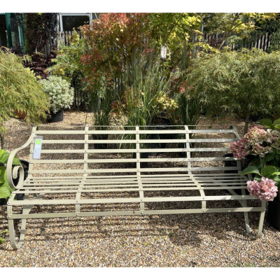 New: Classic large metal garden bench