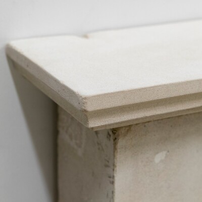 Antique Carved Stone Architectural Fireplace Surround