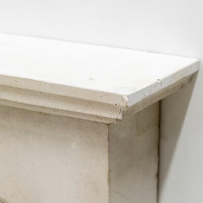 Antique Carved Stone Architectural Fireplace Surround
