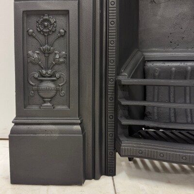 Antique Cast Iron Combination Fireplace