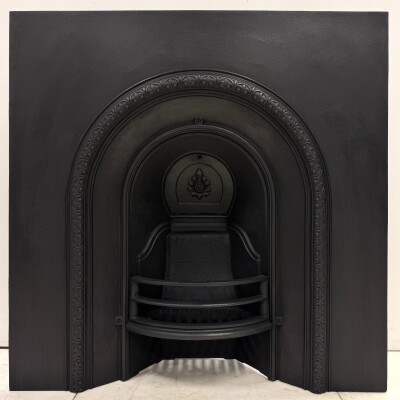 Antique Victorian Cast Iron Arched Insert