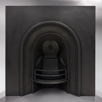Antique Victorian Cast Iron Arched Insert