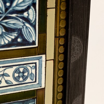 Antique Cast Iron Thomas Jeckyll Insert with William Morris Tiles